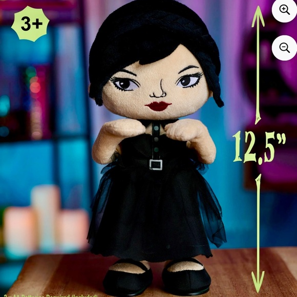 Wednesday Plush Doll - Picture 4 of 4